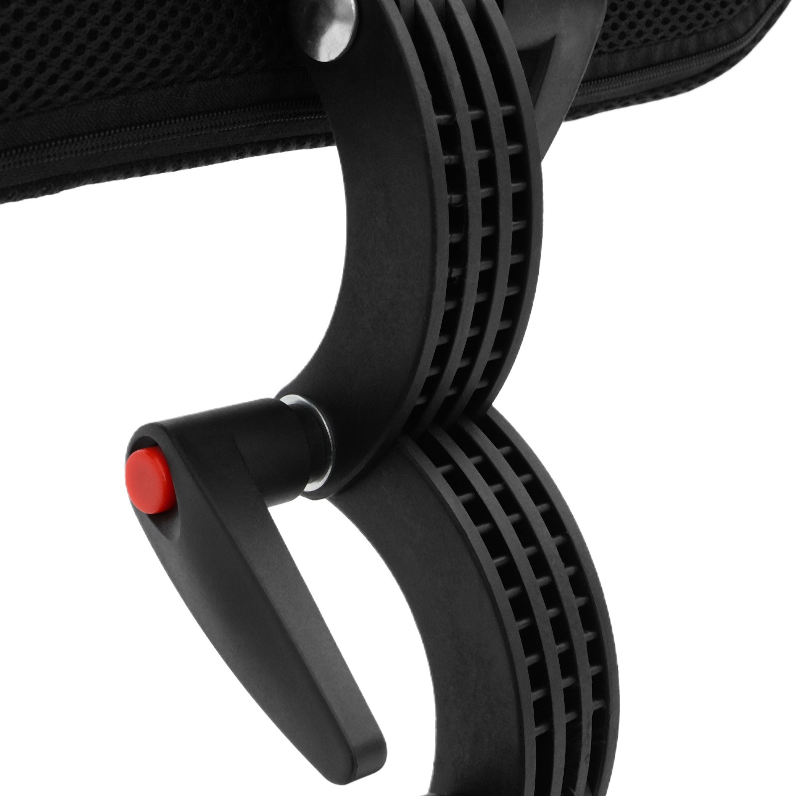 Comfortable Wheelchair Headrest Cushion for Neck Support - Adjustable Black