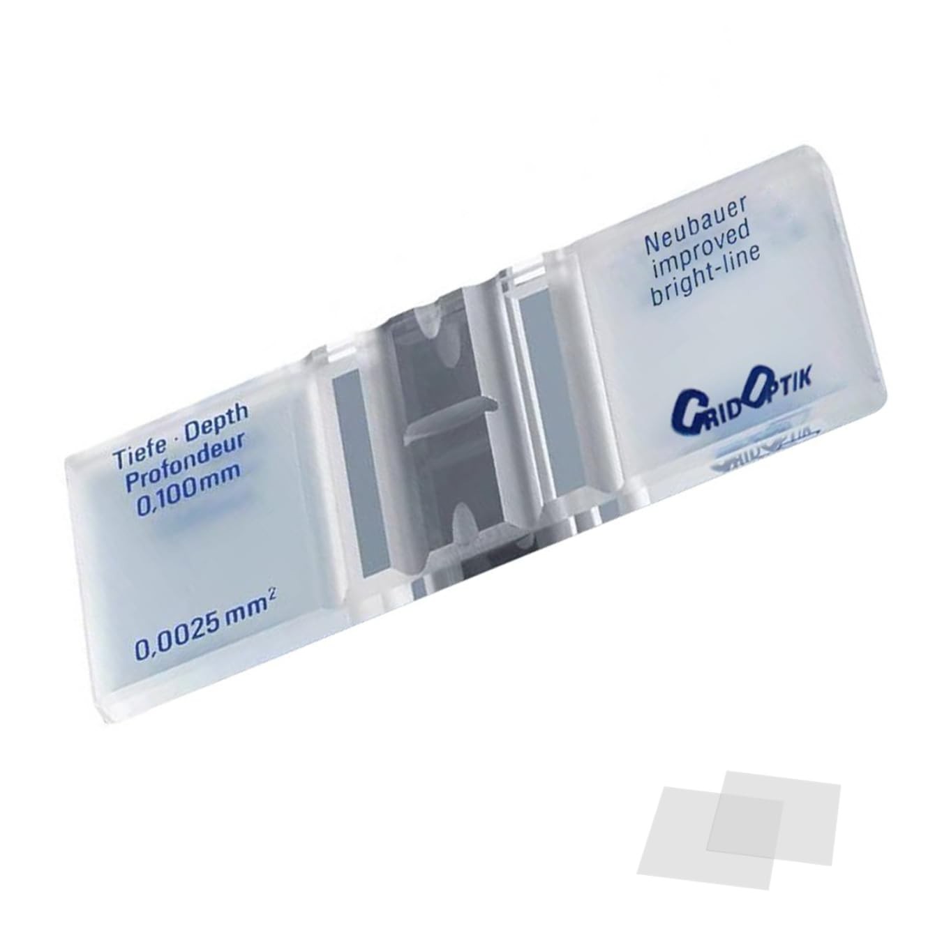 Improved Neubauer Hemocytometer,Cell Counting Chamber with Bright Line and 2 ...