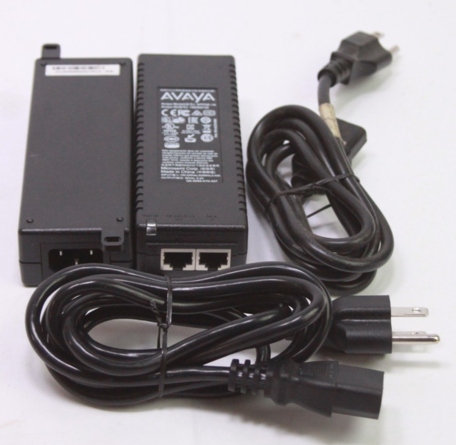 Lot of 2 Avaya SPPOE-1A POE Power Over Ethernet Injector Power Supplies