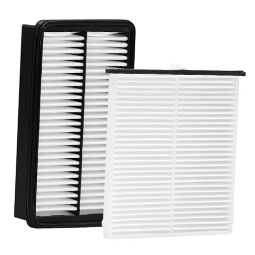 White Cabin Filter & Engine Air Filter Kit for Mazda 3 2018 2017 2016 2015 2014