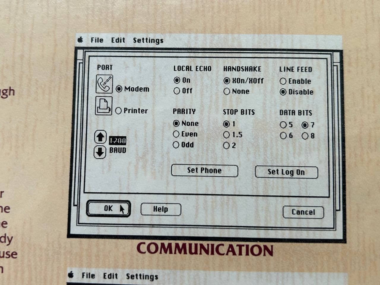 Vintage software 1st PORT for Apple Macintosh. Multi-purpose Data TransPort Syst
