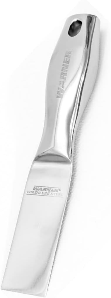 Warner Tool 95108 Pro Stainless Steel 1-1/2" Putty Knife, All Stainless Steel