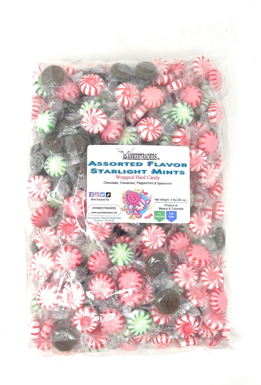 Starlight Mints, Assorted Flavors - 4 lbs. ~ YANKEETRADERS® ~ FREE SHIPPING