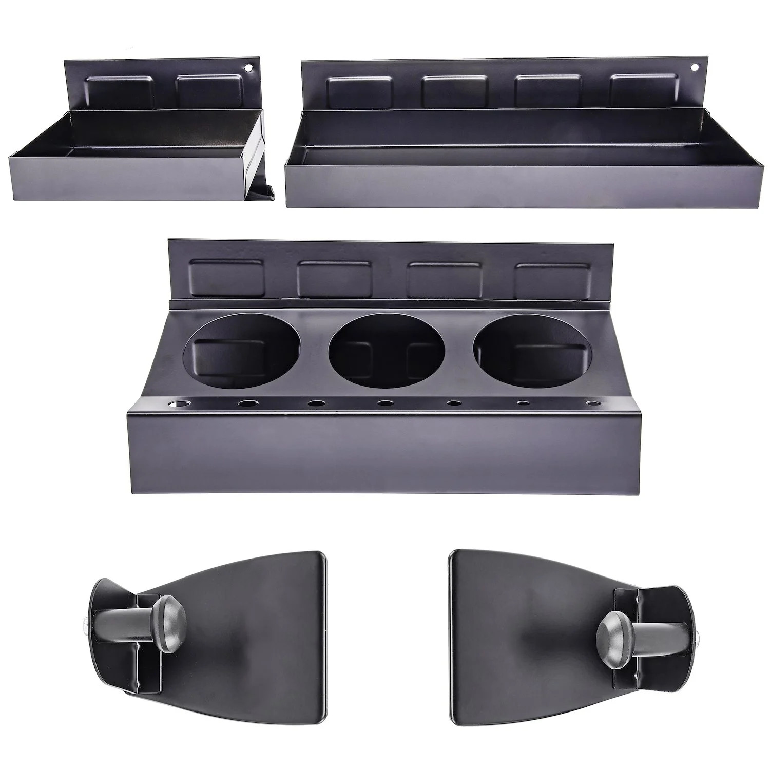 JEGS 81653 Magnetic Tool Box Tray Set 4-Piece Set Includes: (1) 6 in. Wide Tray