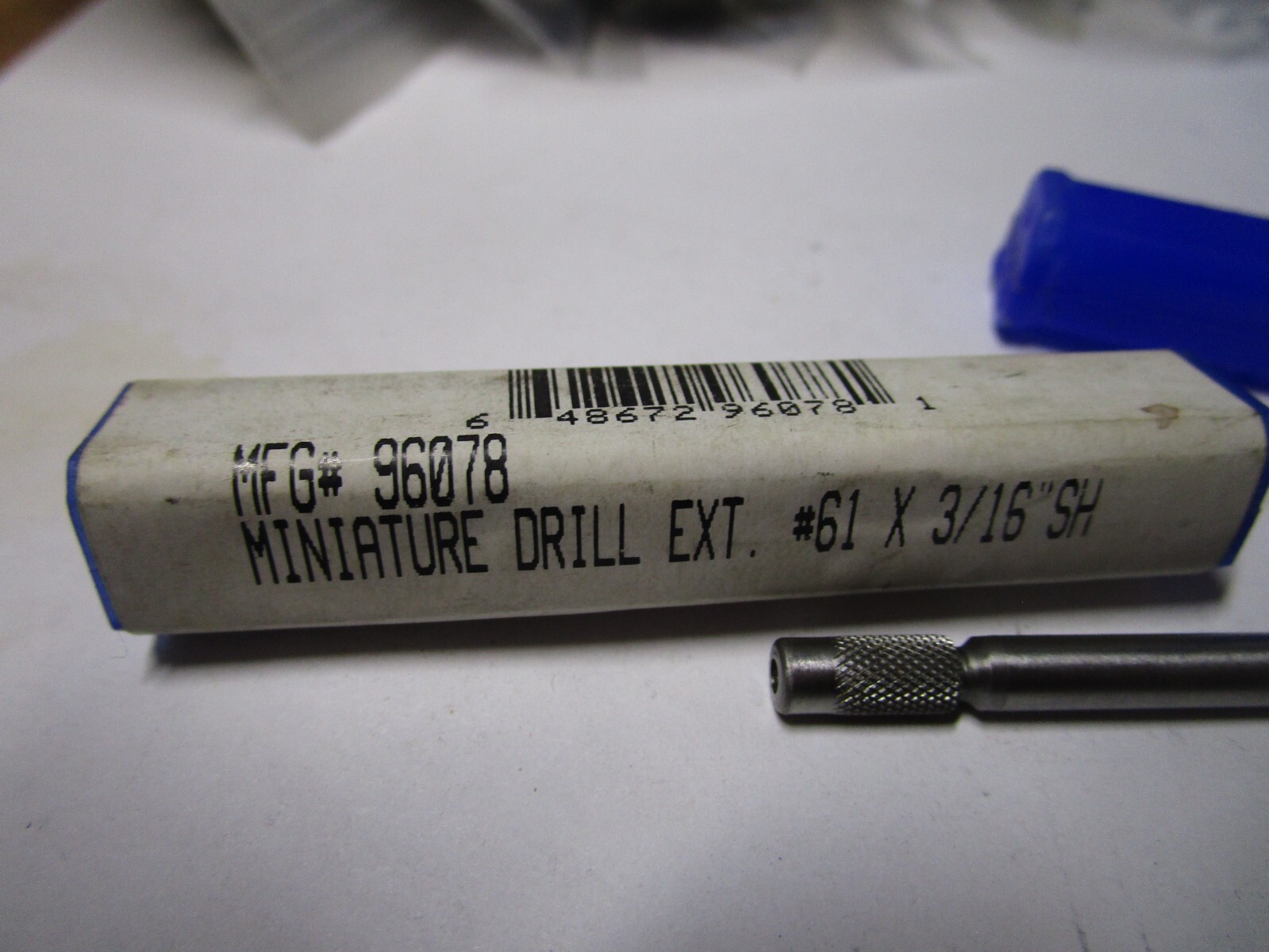 #61 Drill 3/16"Dia x 4"L Miniature Drill Extension