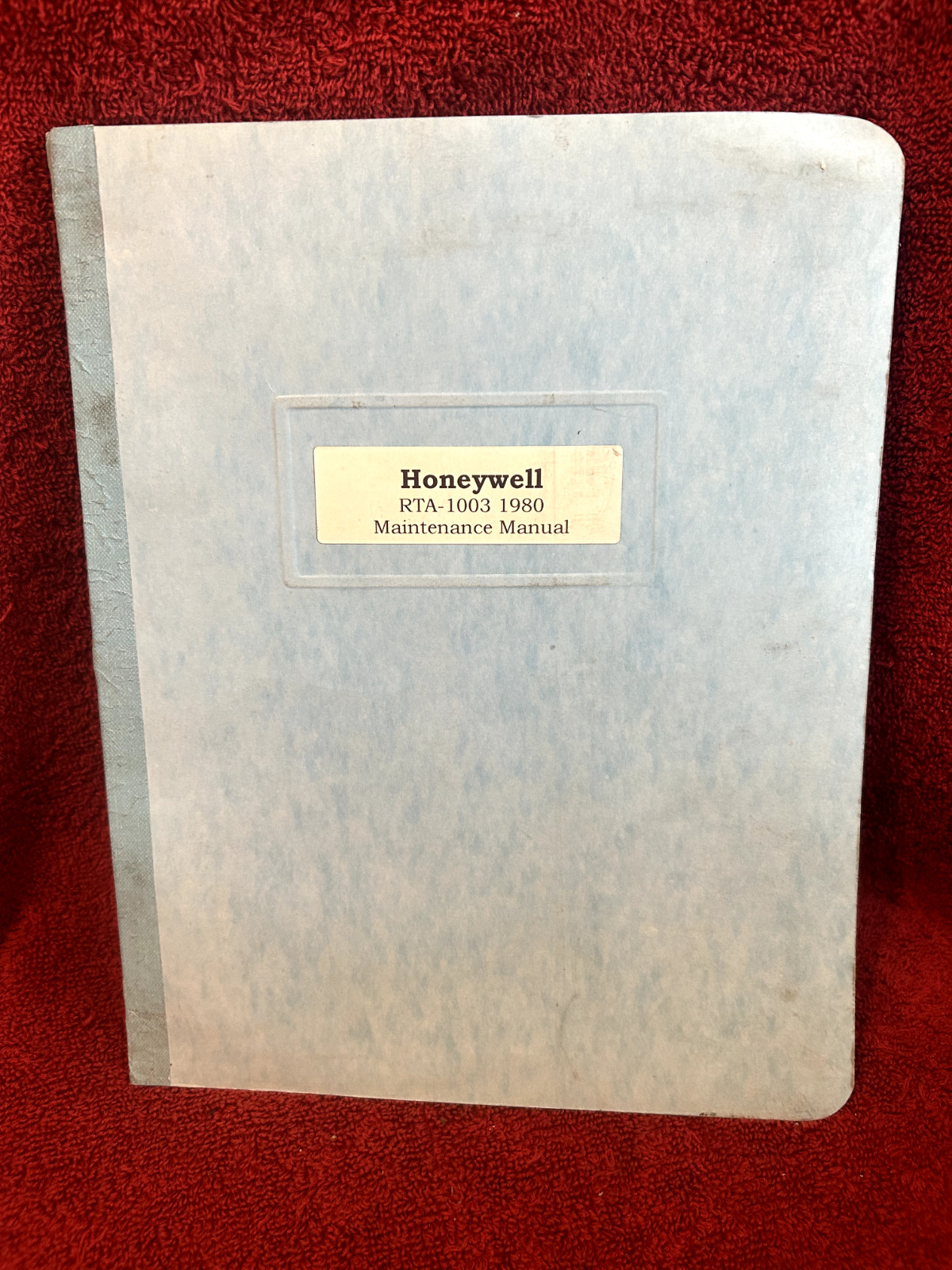 HONEYWELL RTA-1003 MAINTENANCE MANUAL