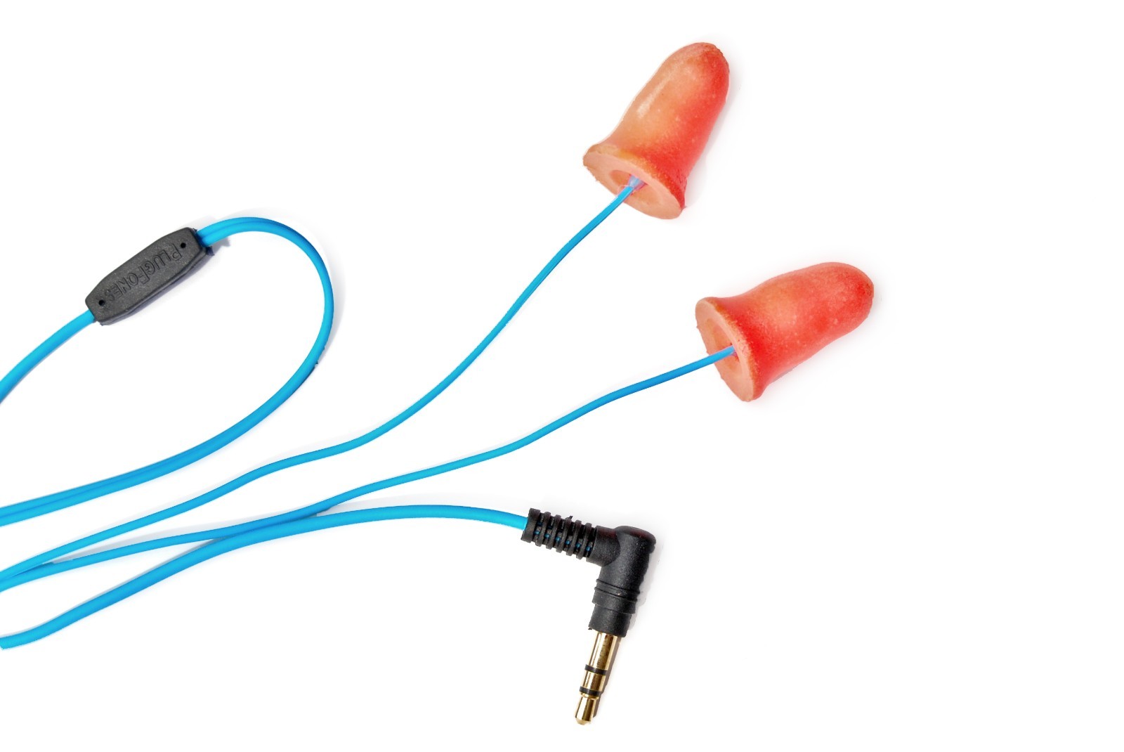 Plugfones Orange Foam Earplug, Headphones, Earphones Ear Plugs!