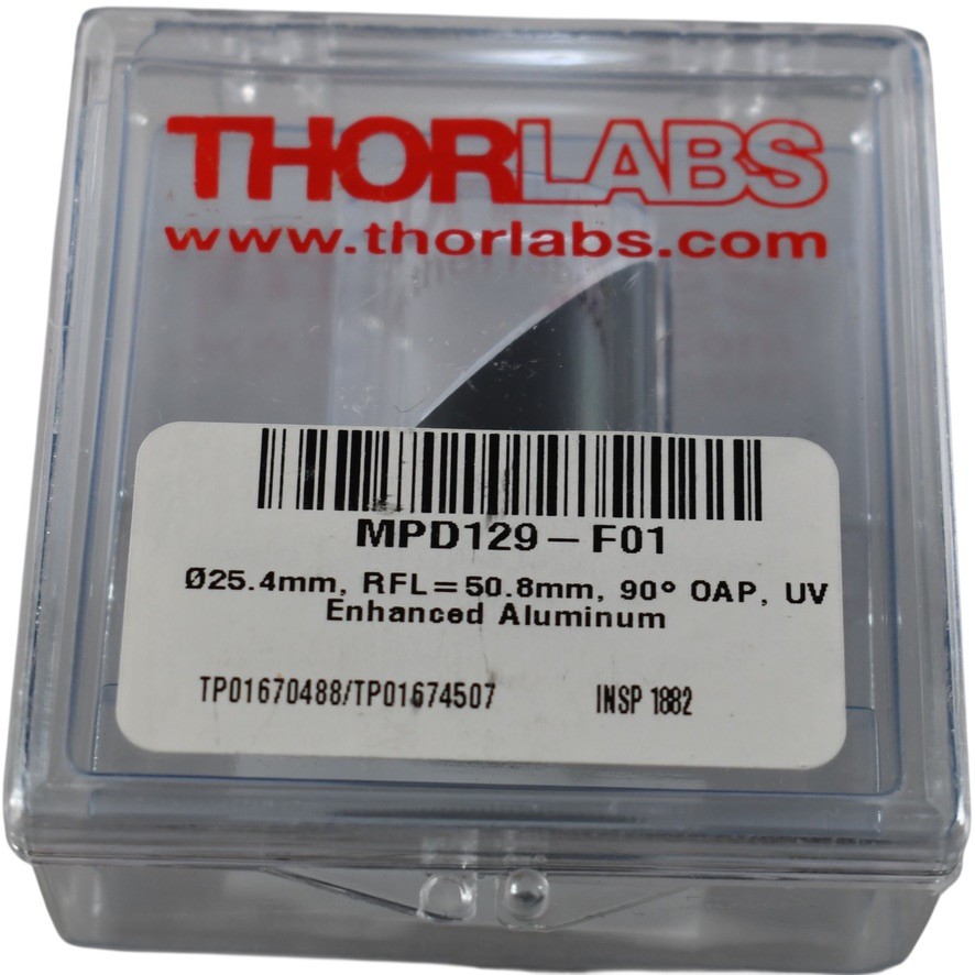 Thorlabs MPD129-F01 90 Off Axis Parabolic Mirror UV Enhanced Aluminum 25 4mm