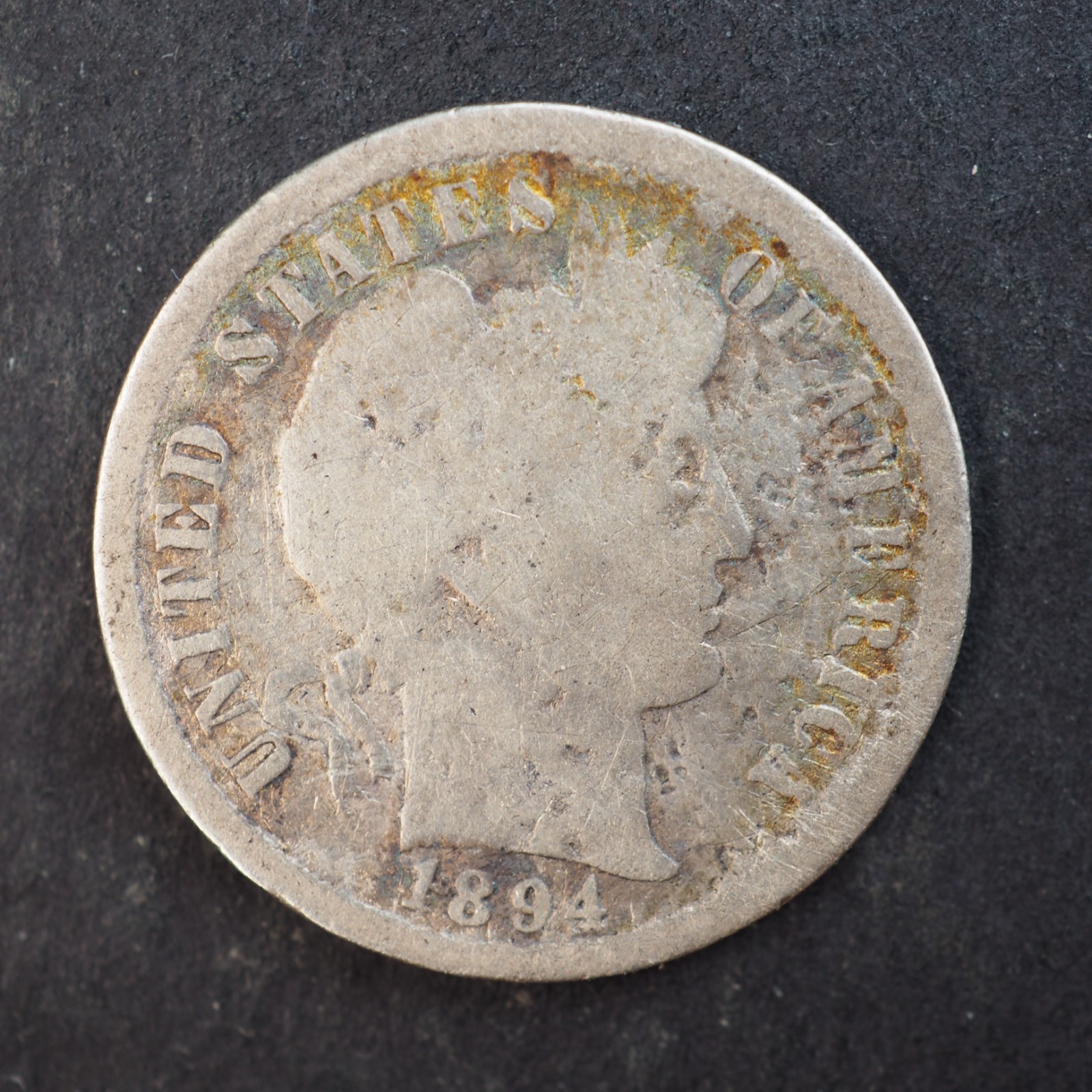1894 *O* BARBER SILVER DIME ***NICE COIN!*** - FREE SHIPPING! C4382