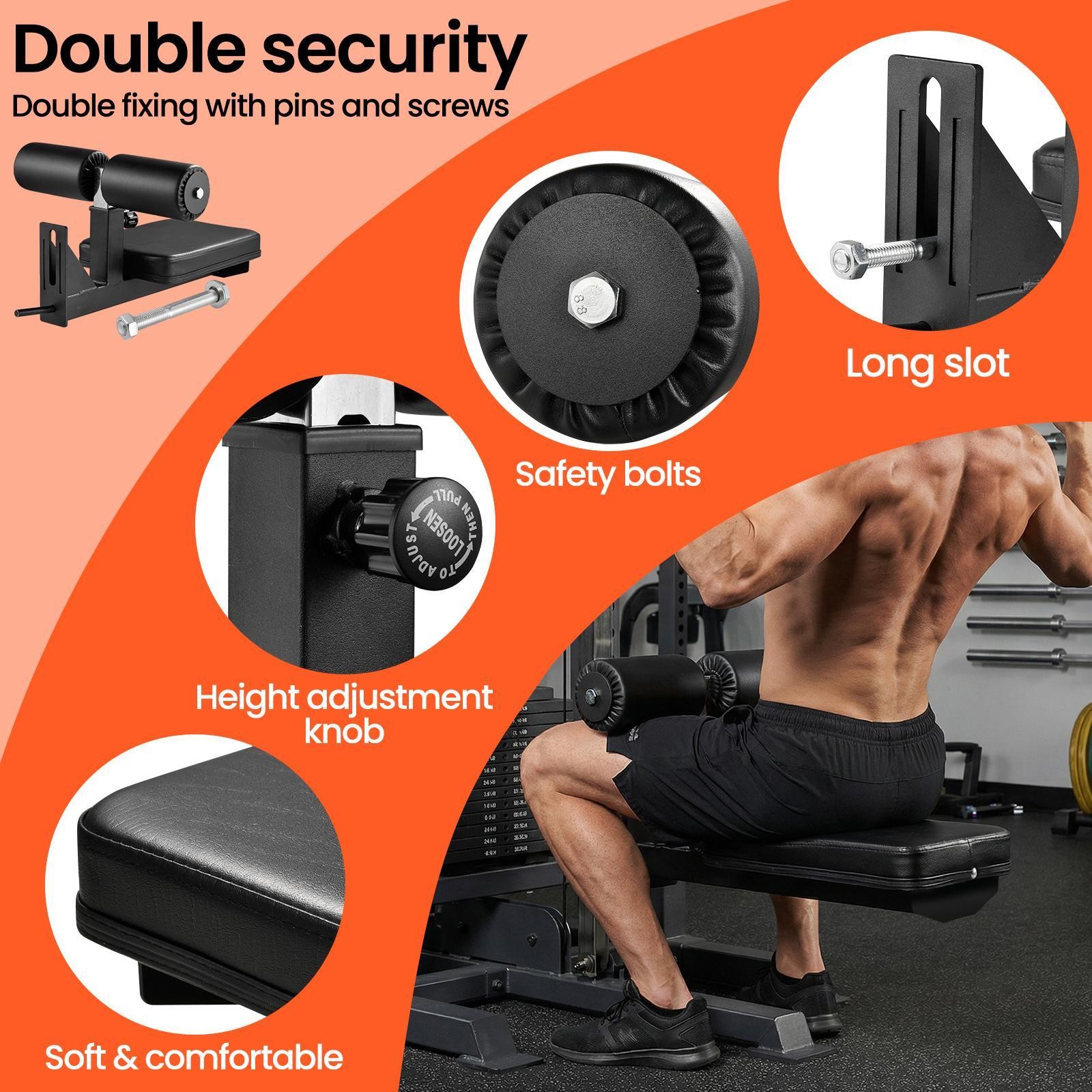 Lat Pulldown Seat Heavy Duty Carbon Steel Structure Pull Down Seat best service