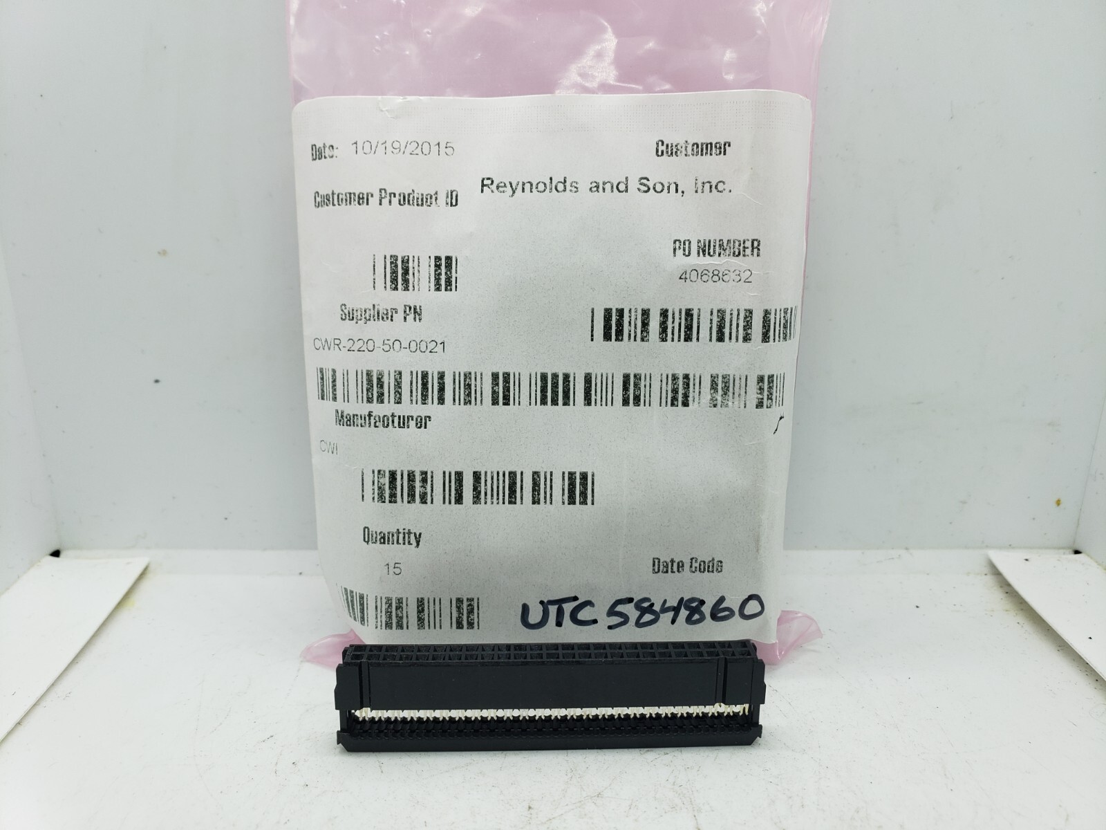 CW INDUSTRIES CWR-220-50-0021 50 POSITION RIBBON CABLE CONNECTORS LOT OF 11 NIB