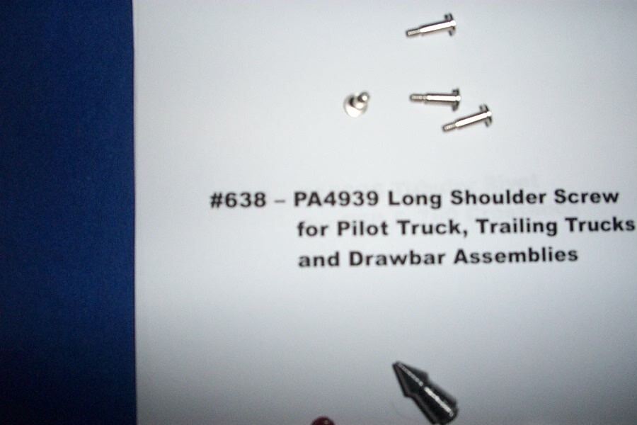 American Flyer Parts - PA4939 Long Drawbar Screw - 4 pieces #64