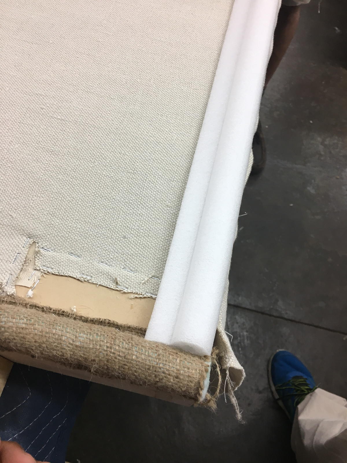 Upholstery Frame edge roll. Poly P SHAPE .3/4 "x 50 ft.