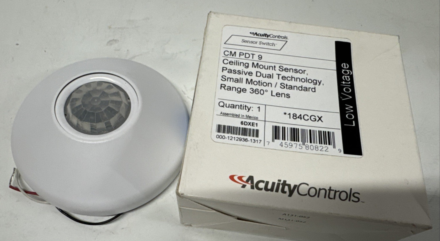 SensorSwitch CMR PDT 9 Ceiling Mount PIR Occupancy Motion Sensor 360° 24v Input