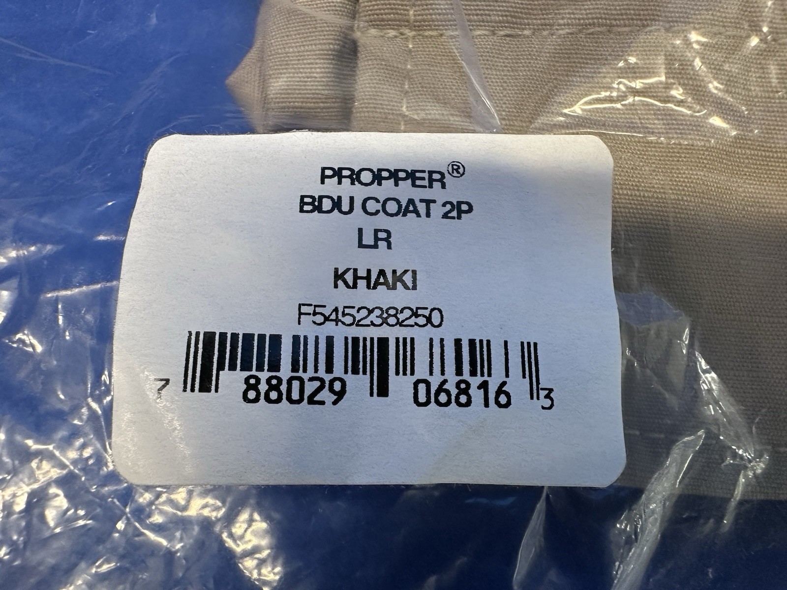 Propper BDU Coat 2P SIZE LR -Khaki