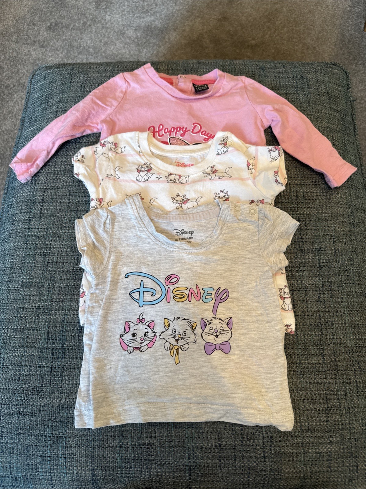 3x Girls Tops Size 0-3 Months