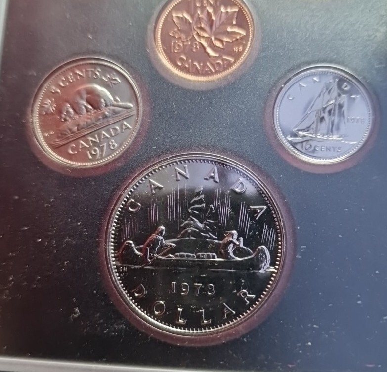 1 Cent - 1 Dollar Silver 1978 Excellent Condition Coins Set Canada 🇨🇦