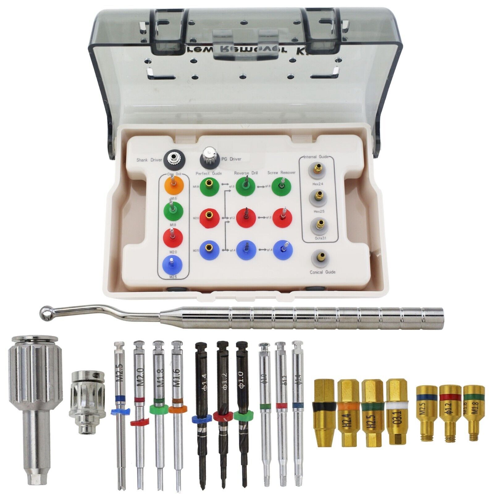 US Dental Fractured Screw Removal Kit Master fit FSRK-02 NeoBiotech