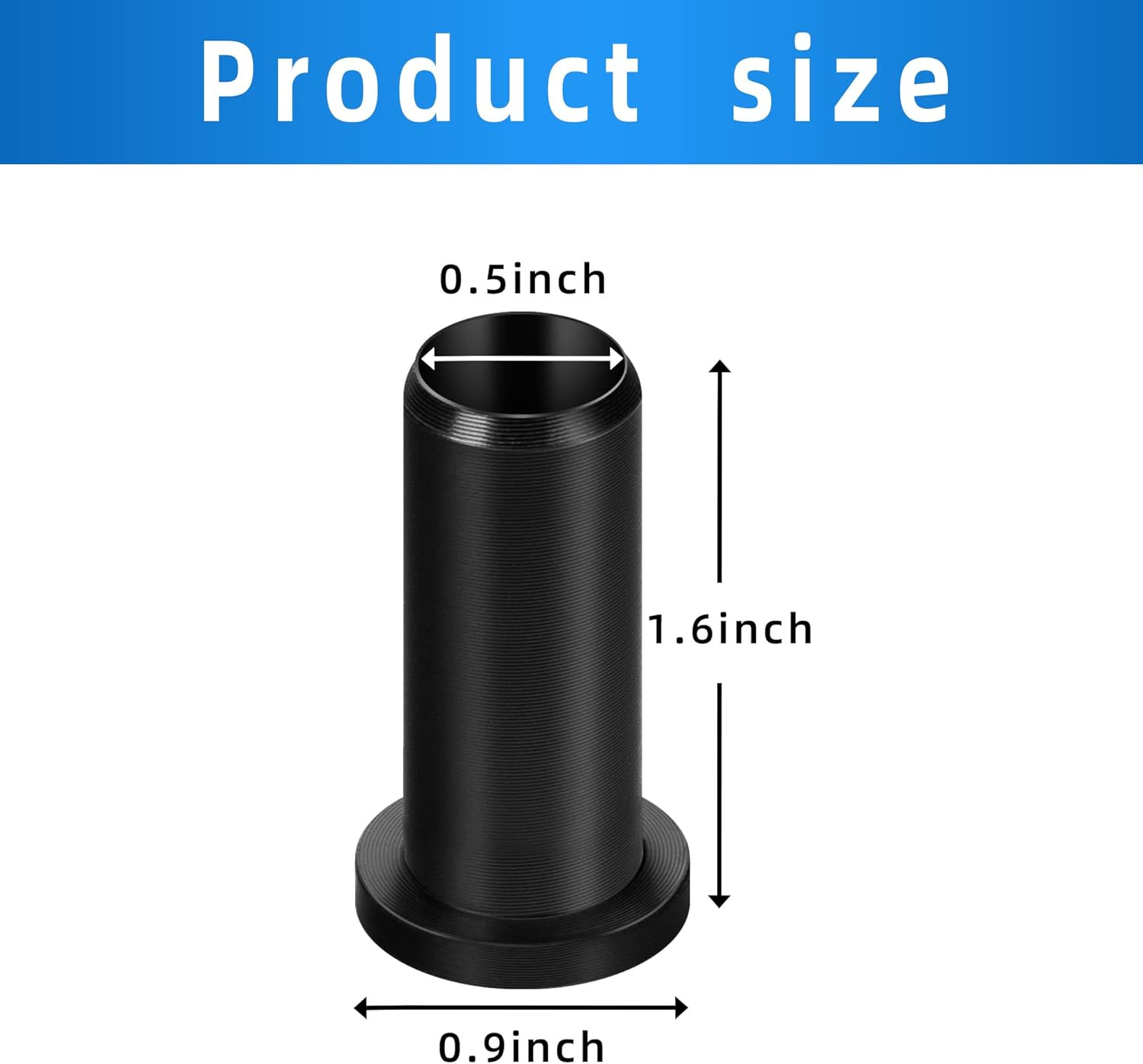 4 PCS Oar Lock Socket Insert -1/2" Oarlock Bushing -Nylon Oar Sleeve for Oar Pro