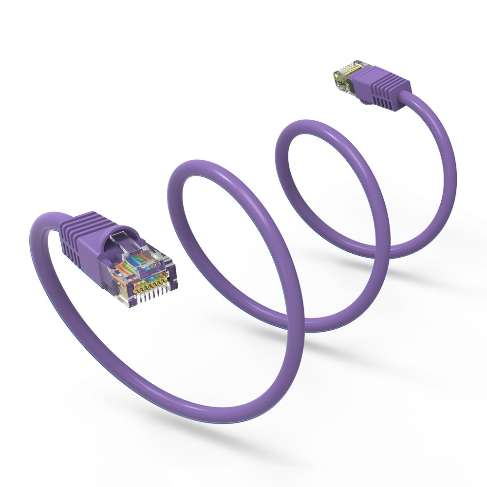 30Ft CAT6 UTP Ethernet Network Booted Cable Purple
