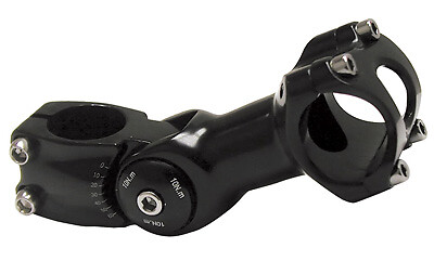 Summit 31.8mm Black Adjustable Angle 110mm Threadless Stem