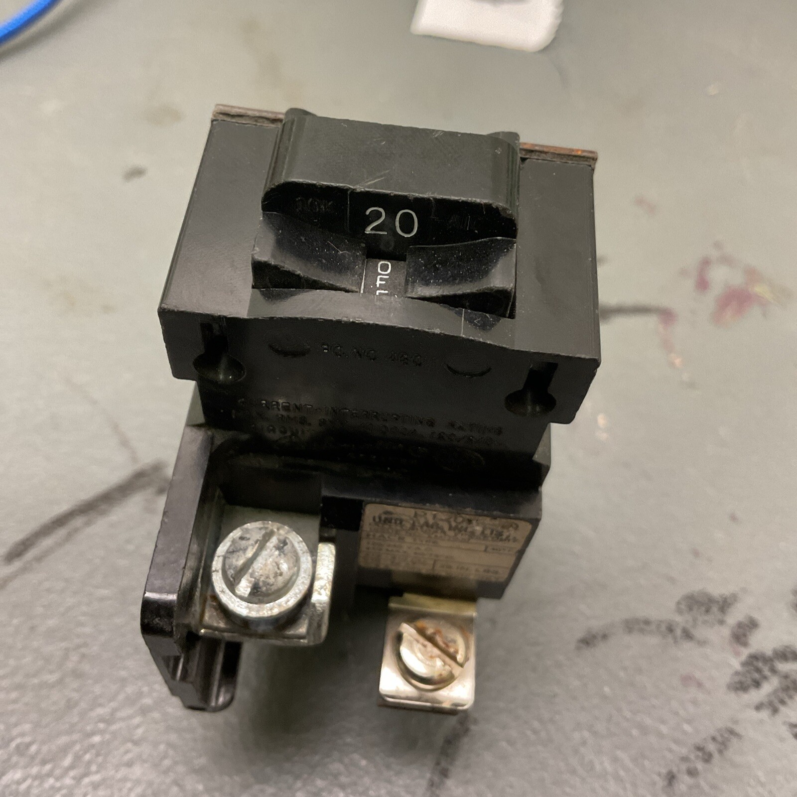 PUSHMATIC P120 BREAKER 20A, Single Pole- ECS