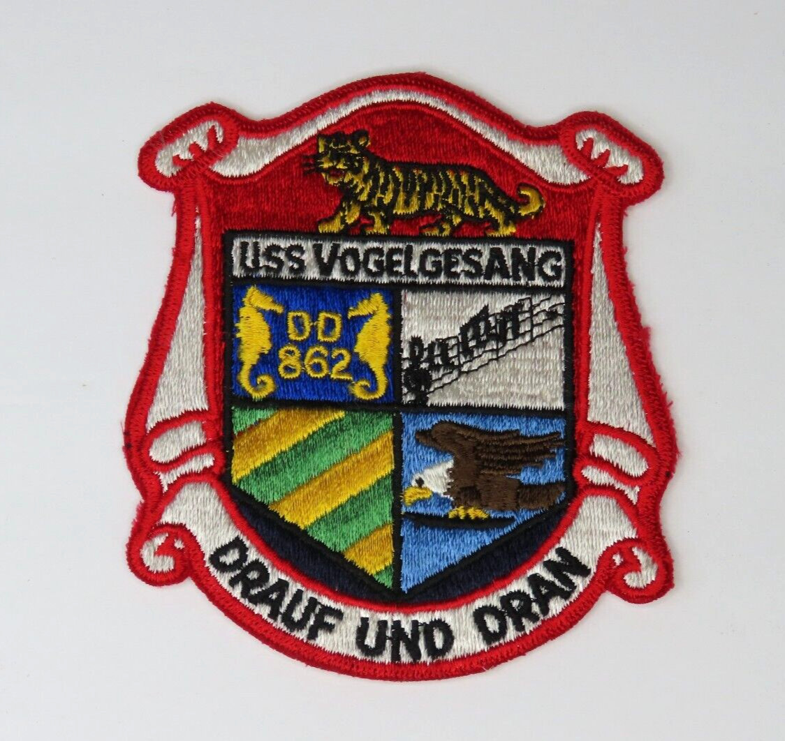 U. S. S. VOGELGESANG DD862 Logo Patch