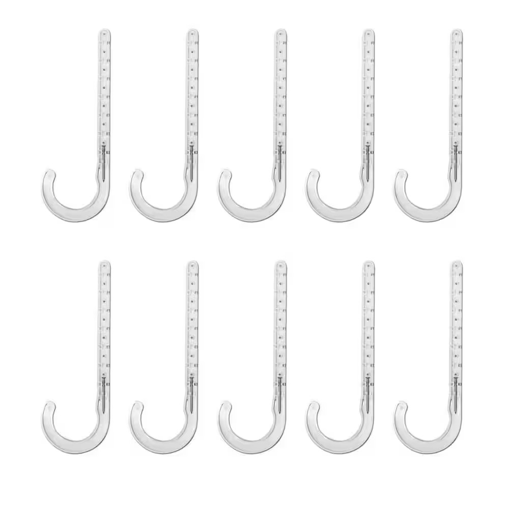 PEX Pipe J Hook Hanger 4in with Nails 10 Pack Plastic Clamp for Plumbing Support