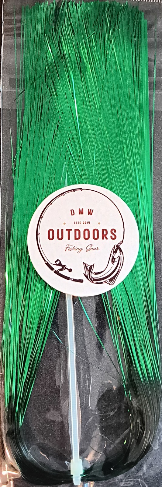 Flashabou .37mm, 13-1/2" long, GREEN, Fly Tying, Lures, Jigs, Flash, Flies