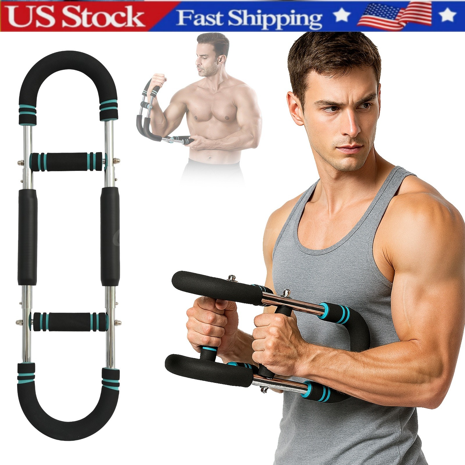 Twister Arm Trainer, Adjustable Chest Workout Equipment for Men & Women, Home Gy