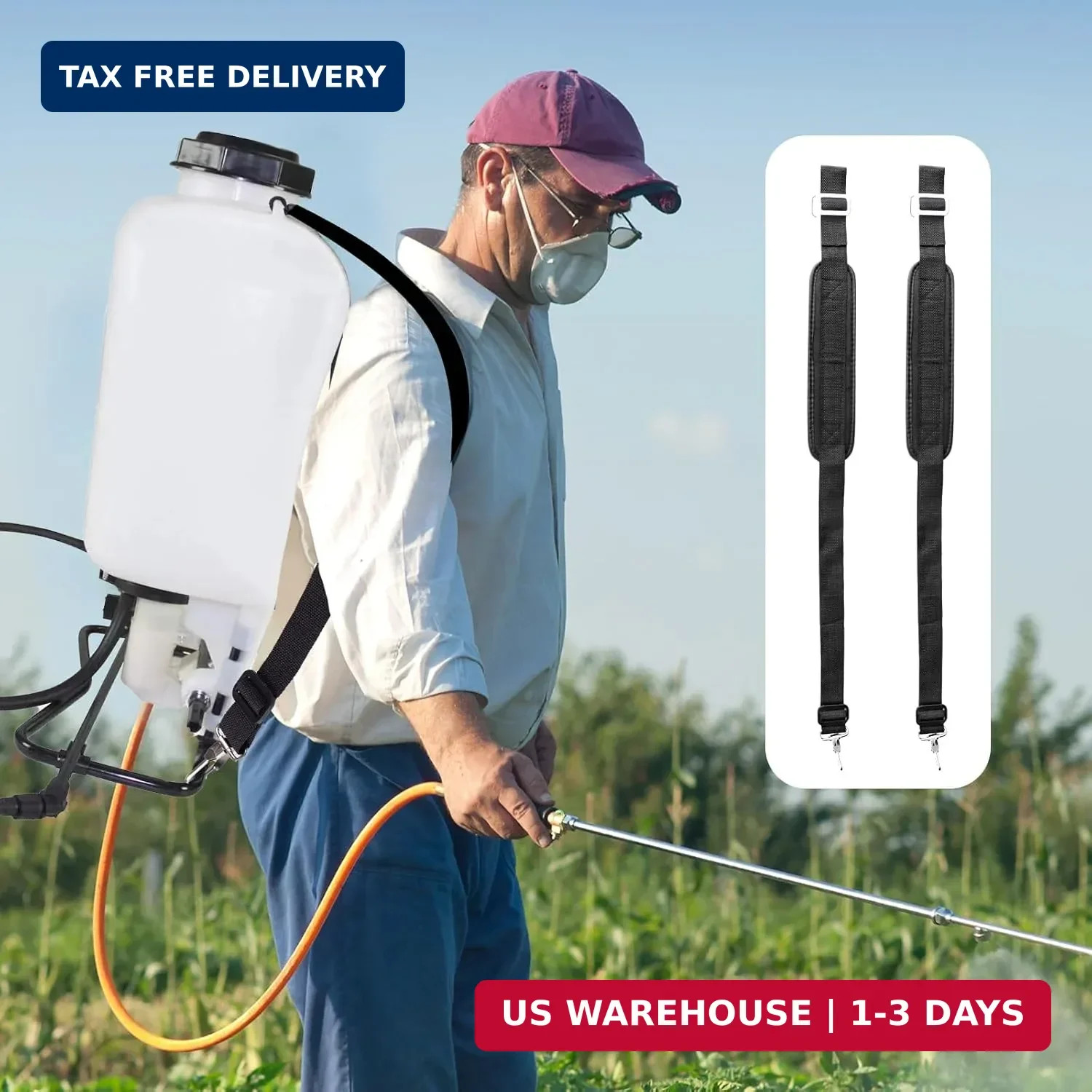 Backpack Sprayer Replacement Straps Padded Shoulder Straps for Sprayer with A...
