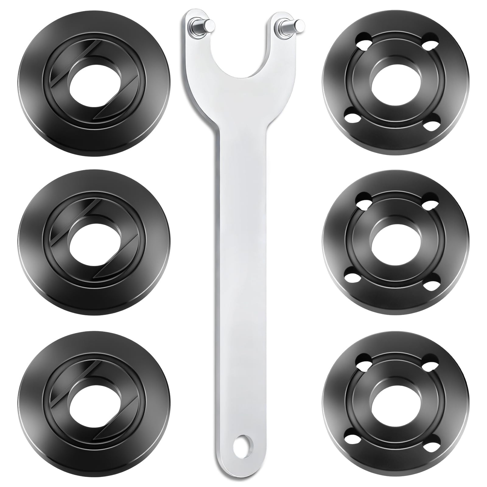 7PCS Angle Grinder Nut ＆ Wrench Set， Premium 5/8-11...