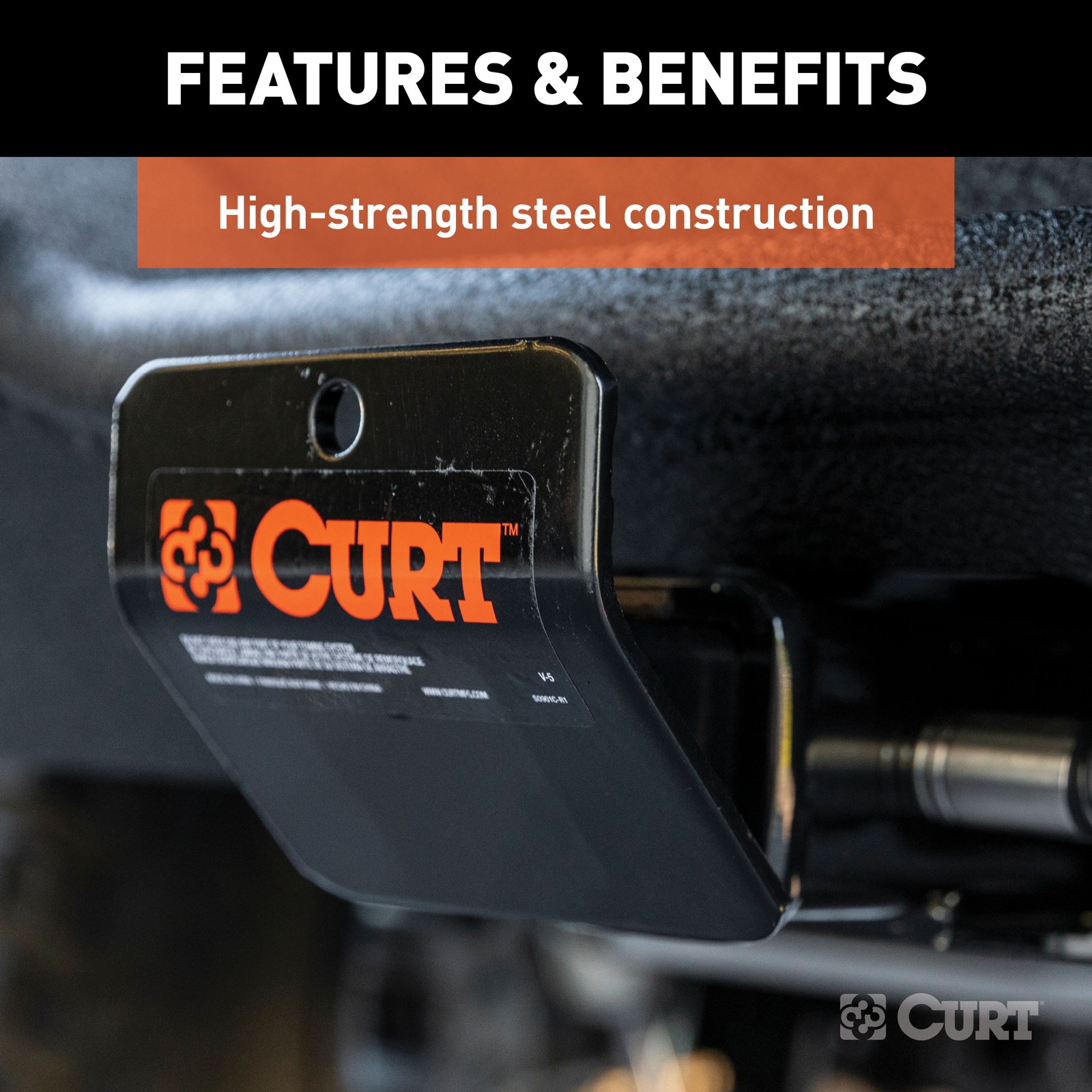 Hitch-Mounted Skid Shield (Fits 2" Receiver)