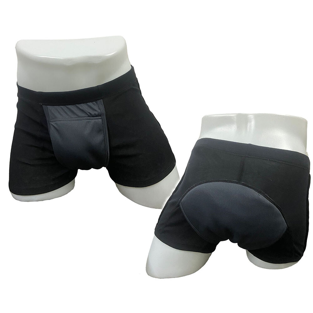 Men's Washable Incontinence underwear Adults Patient Reusable Breathable Boxer