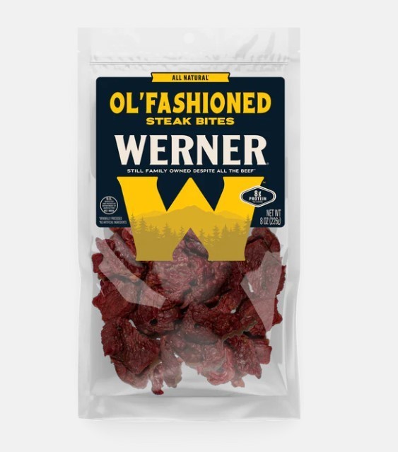 Werner 8 oz. All Natural Ol' Fashioned Premium Steak Bites
