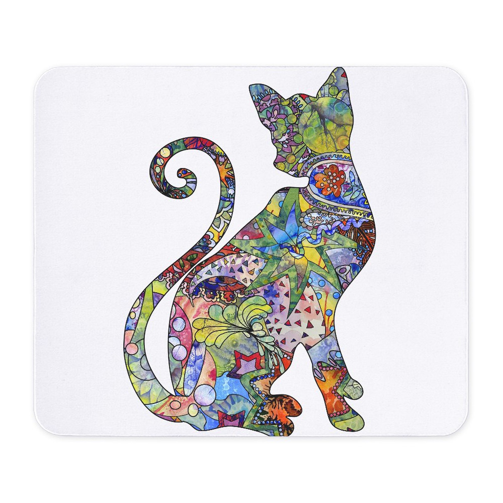 CafePress Wild Paisley Cat Mousepad  (1409053039)