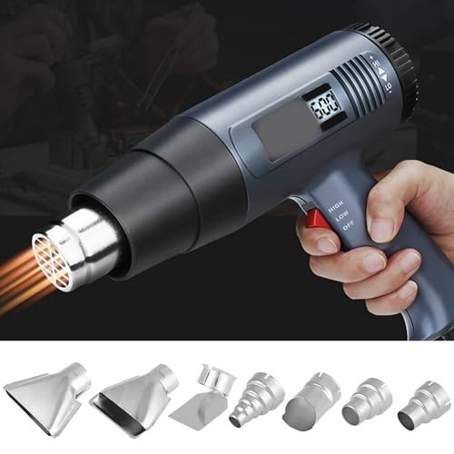 7PCS Stainless Steel Heat Gun Nozzle Attachments for 35-40mm Hot Air Tools