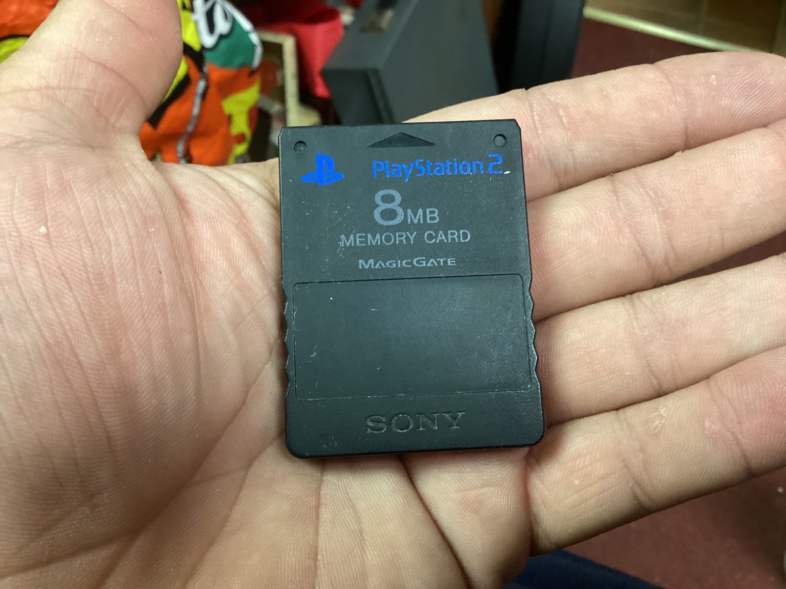 Black Sony Playstation 2 PS2 Original OEM MagicGate 8mb Memory Card Authentic PS
