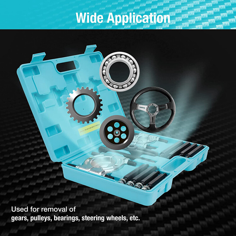 DURATECH 12PCS Bearing Puller Set 5-ton Flywheel Separator Tool Gear Puller Kits