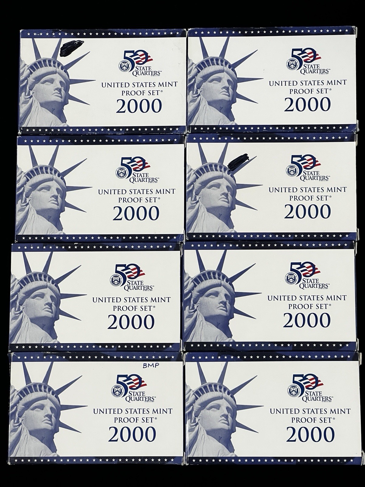 Lot of 8- 2000 US Mint Proof Clad Sets