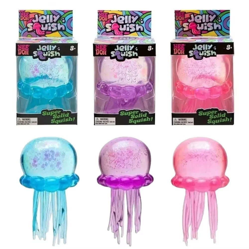 NeeDoh Nice Jellyfish Stress Squish Fidget Toy Brand New In Box