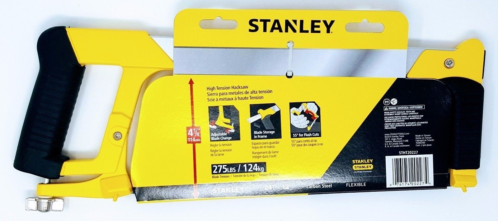Stanley STHT20227 12" High Tension Hack Saw Frame