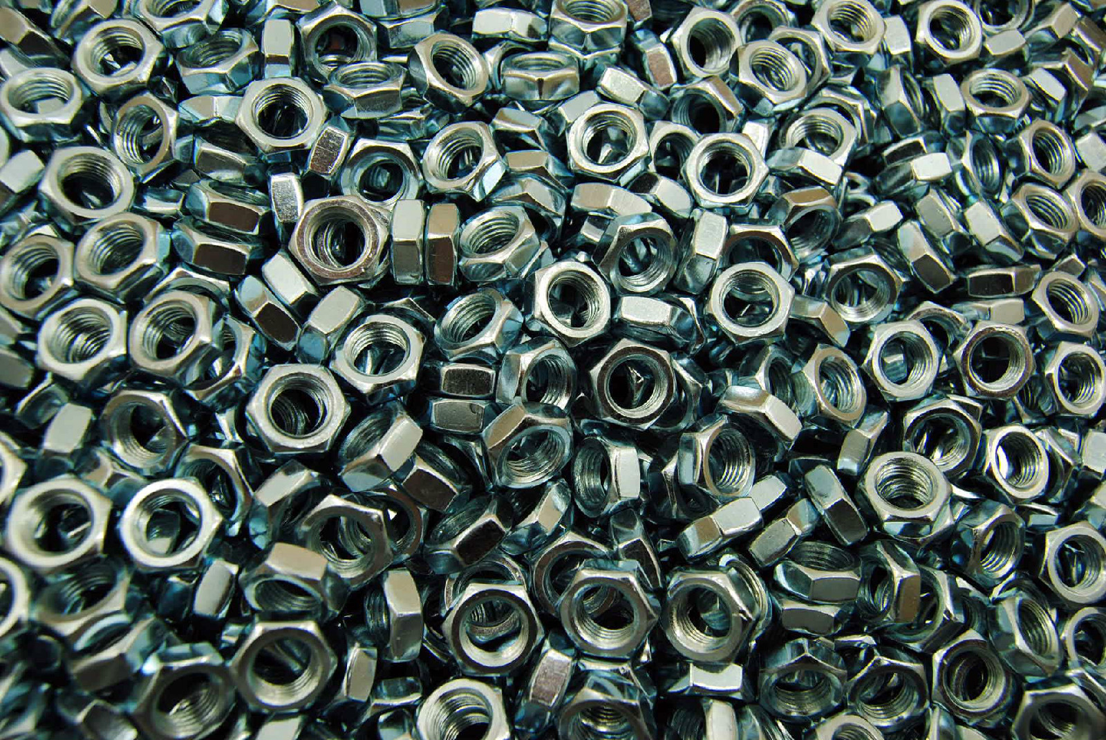 (500) Hex Jam Nut 3/8-24 Fine Thread - Zinc Plated - Thin Nuts