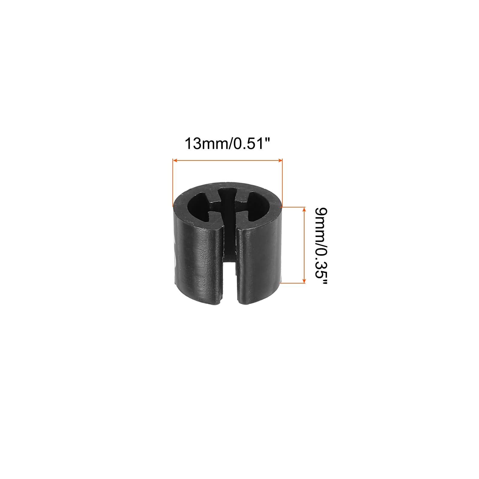 Clothes Hanger Marker S Size Fit Hanger Rod for Garment Color Coding Black, P...