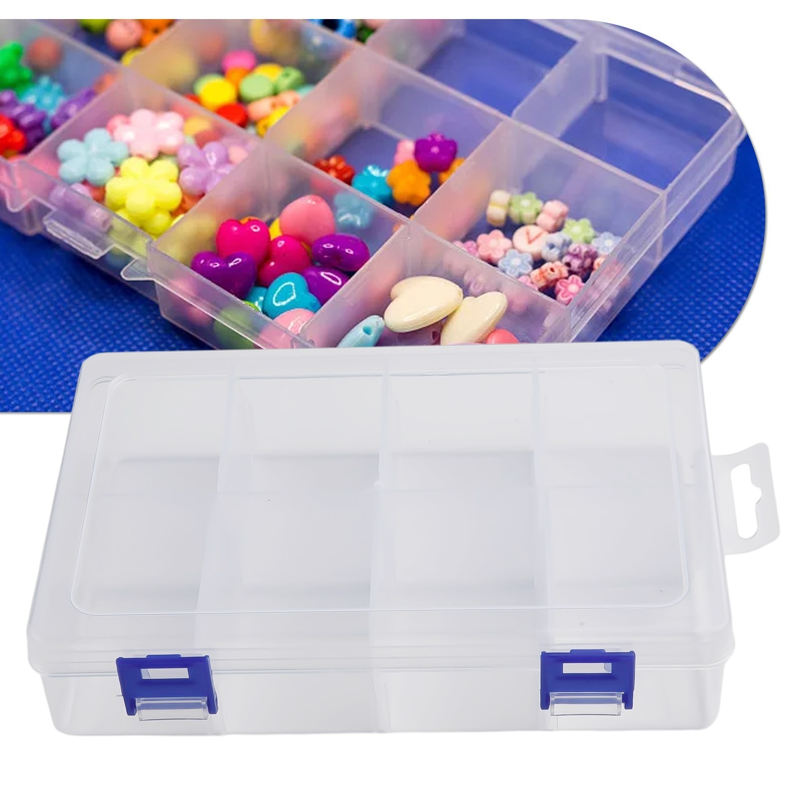 Storage Box Container Plastic Replacement Compartment Display Organizer