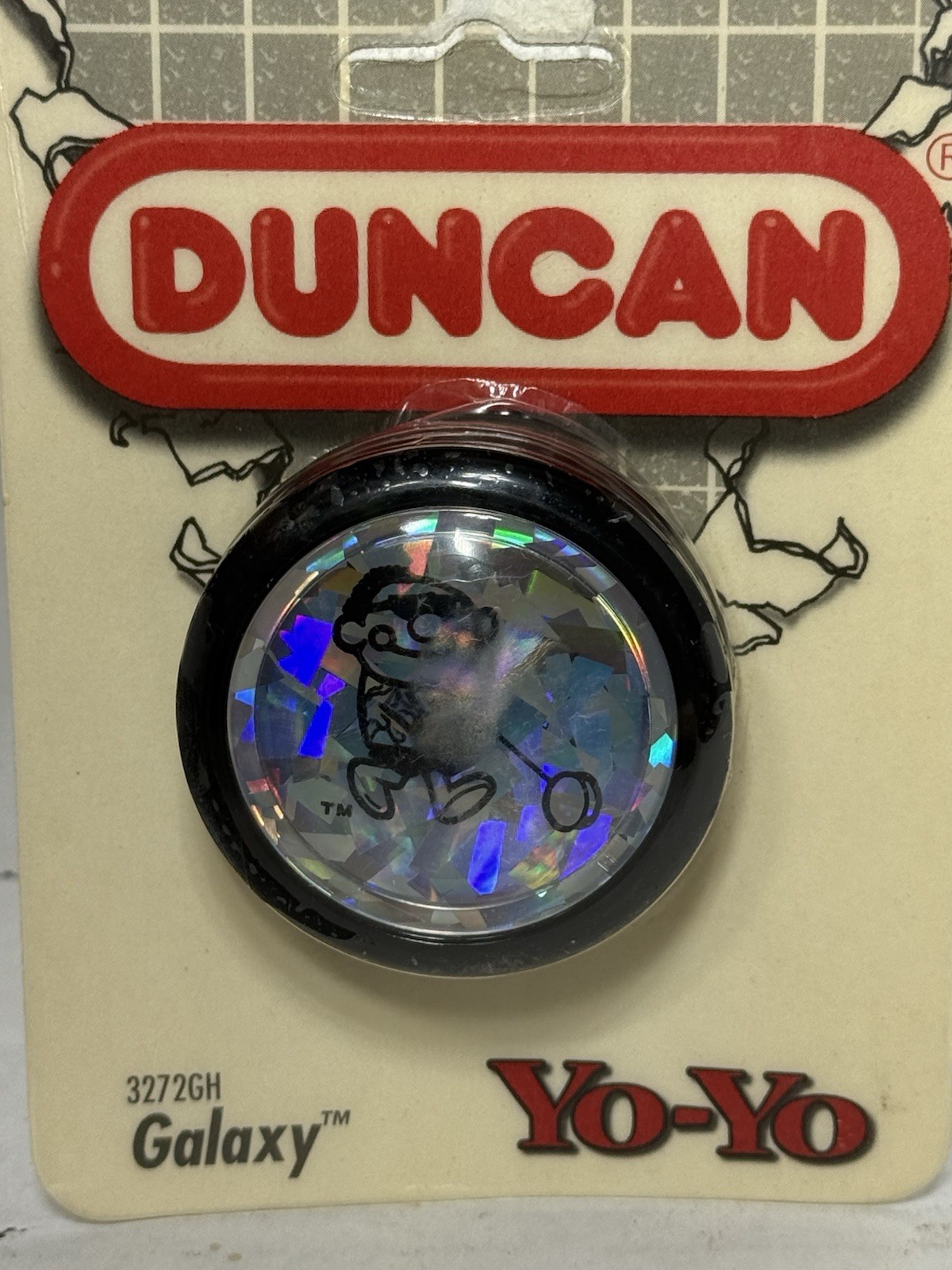 Vtg 1994 Duncan Galaxy Yo-Yo 3272GH 90s USA Flambeau Plastic Toy Black Sealed