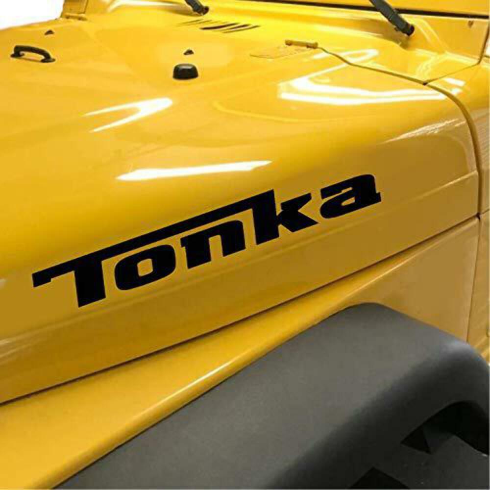 Tonka Decals Graphics Stickers Vinyl Hood JK TJ YJ CJ Car Trucks Custom Letterin