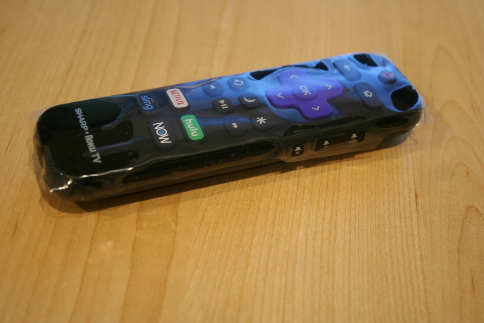 Genuine Sharp LC-RCRUS-20 Shine Face Roku TV Remote Control