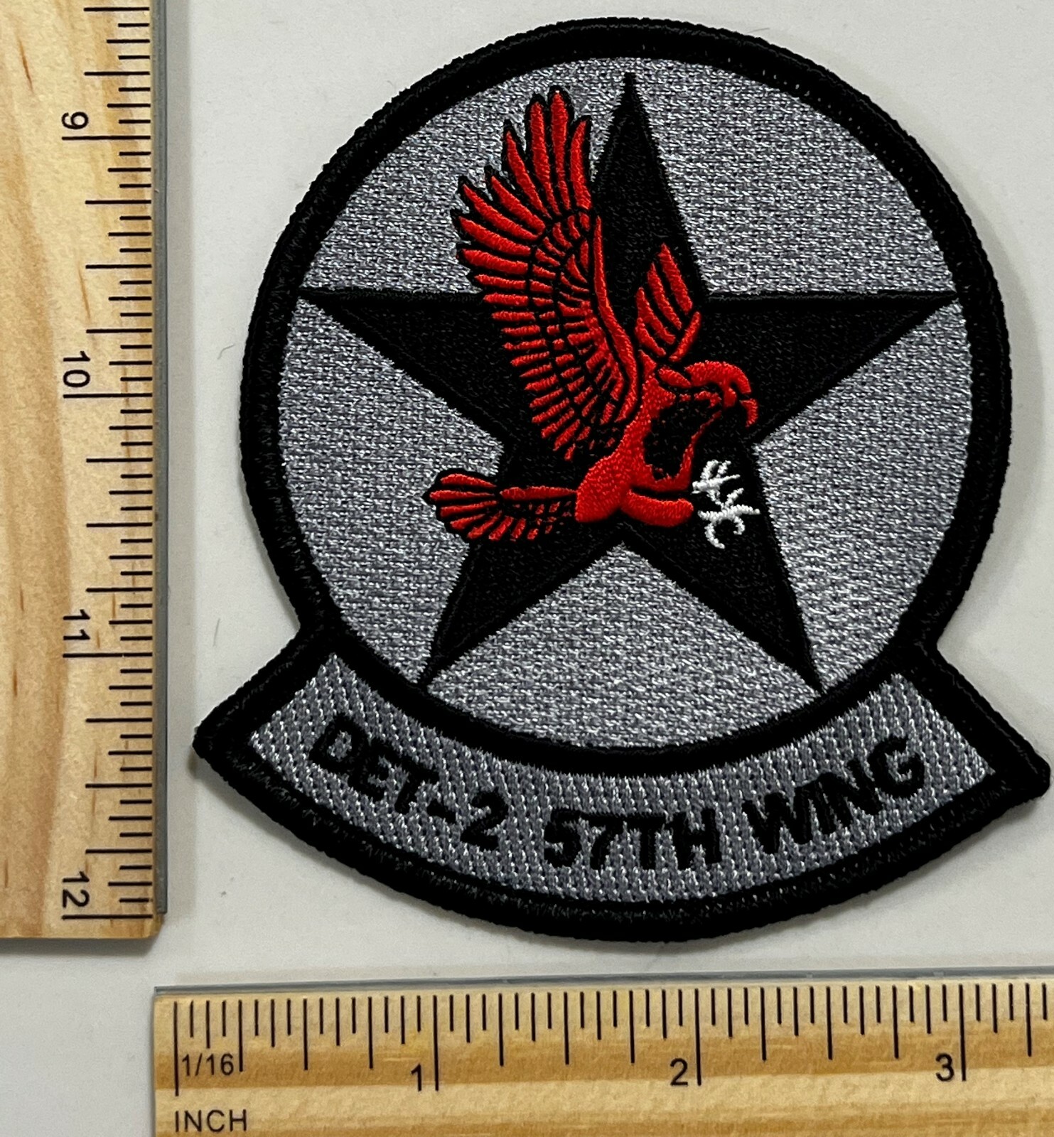 RARE - MILITARY BLACK OPS PATCH - DET-2 57TH WING FIGHTER WING DETACHMENT