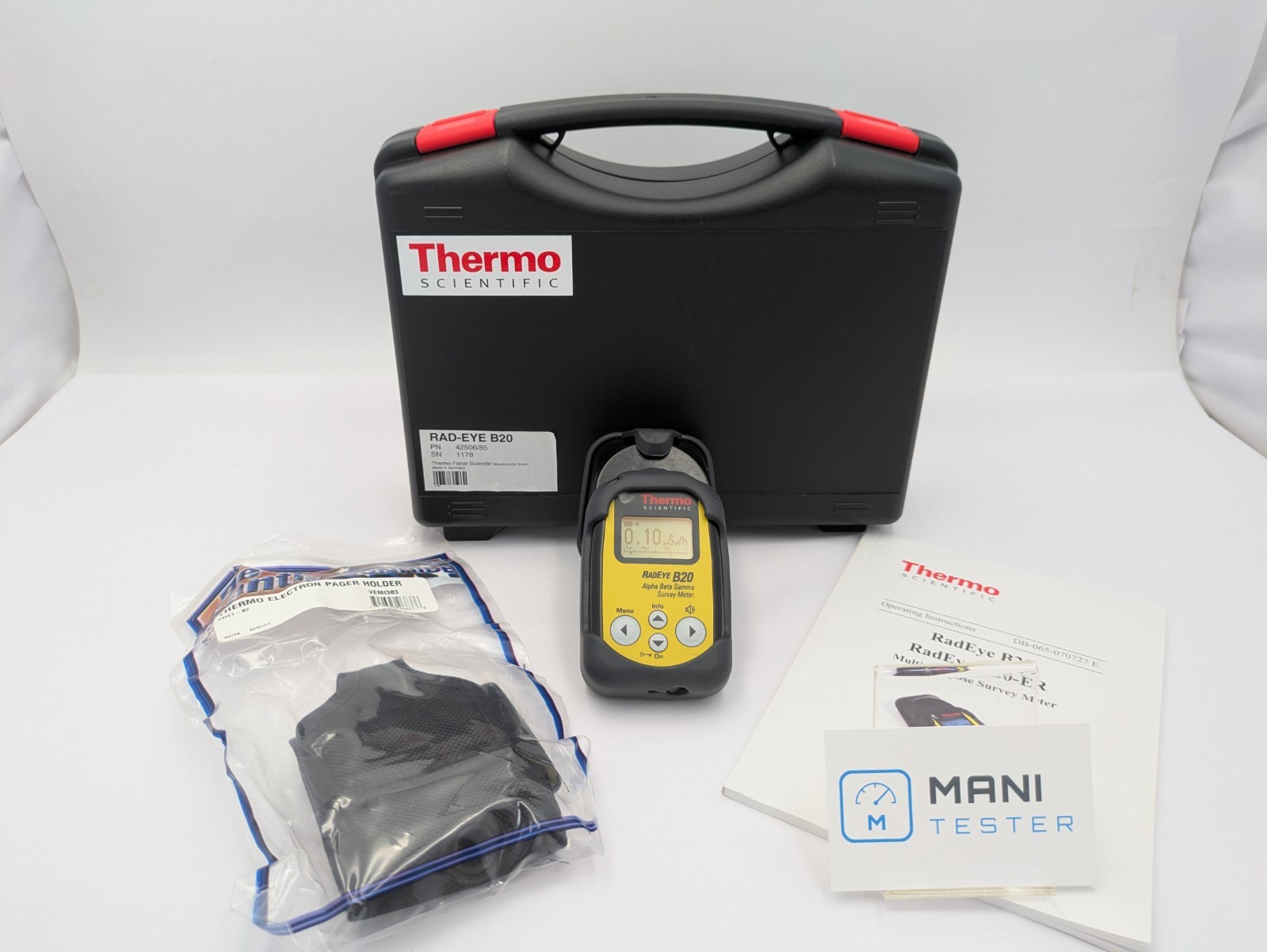 Thermo Scientific RadEye B20 Radiation Survey Meter Multi-Purpose Geiger Counter
